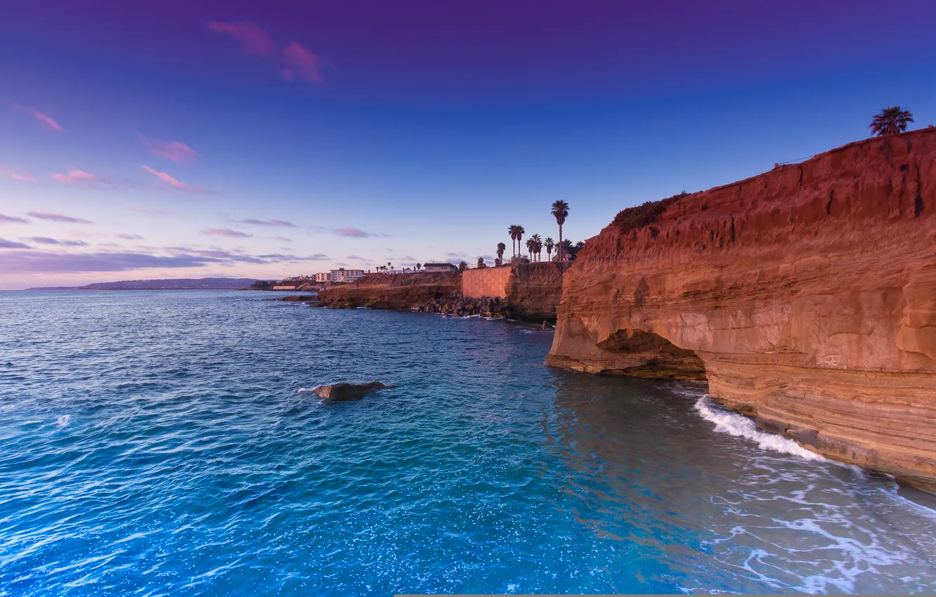 Фото обои USA, США, San Diego, Сан-Диего, State California, Sunset Cliffs, Штат Калифорния
