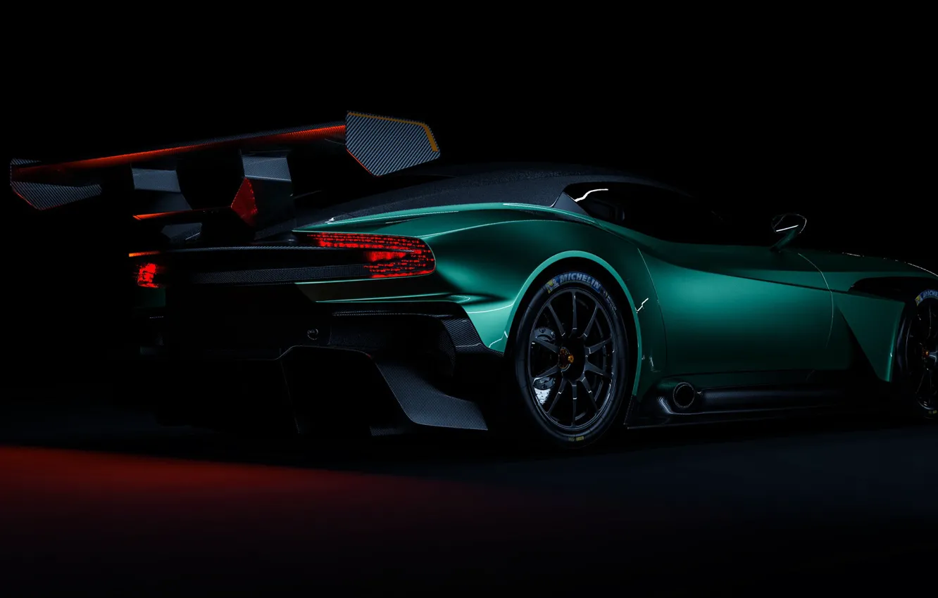 Фото обои Aston Martin, Авто, Зеленый, Машина, Рендеринг, Concept Art, Спорткар, Vulcan