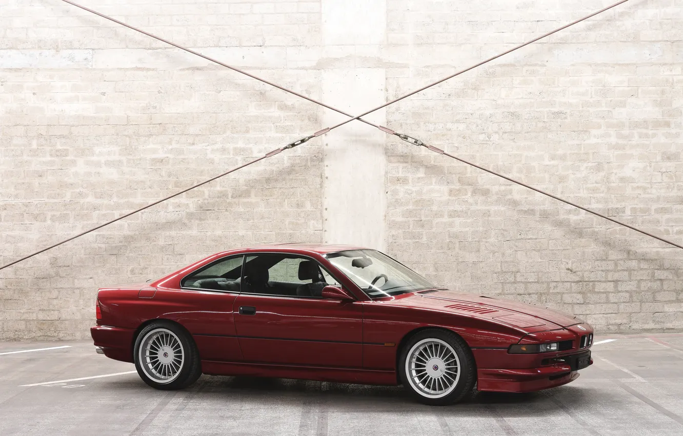 Фото обои BMW, Red, Front, Side, Alpina, BMW 8 Series, B12, B12 5.7