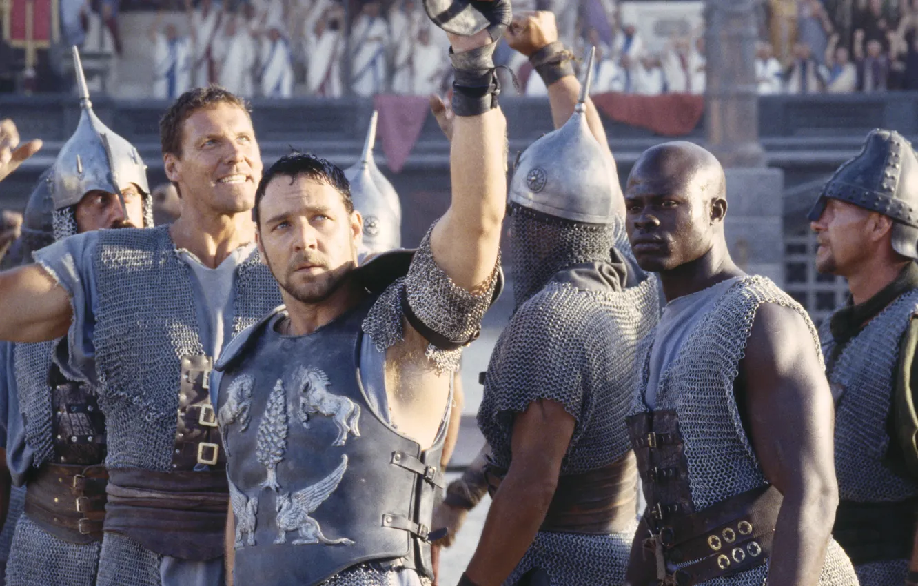 Фото обои Gladiator, Максимус, Maximus, гладиатор, Рассел Кроу, Russell Crowe