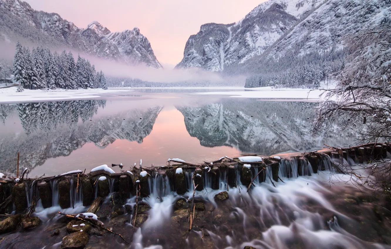 Фото обои Trentino-Alto Adige, Seghe, Dobbiaco
