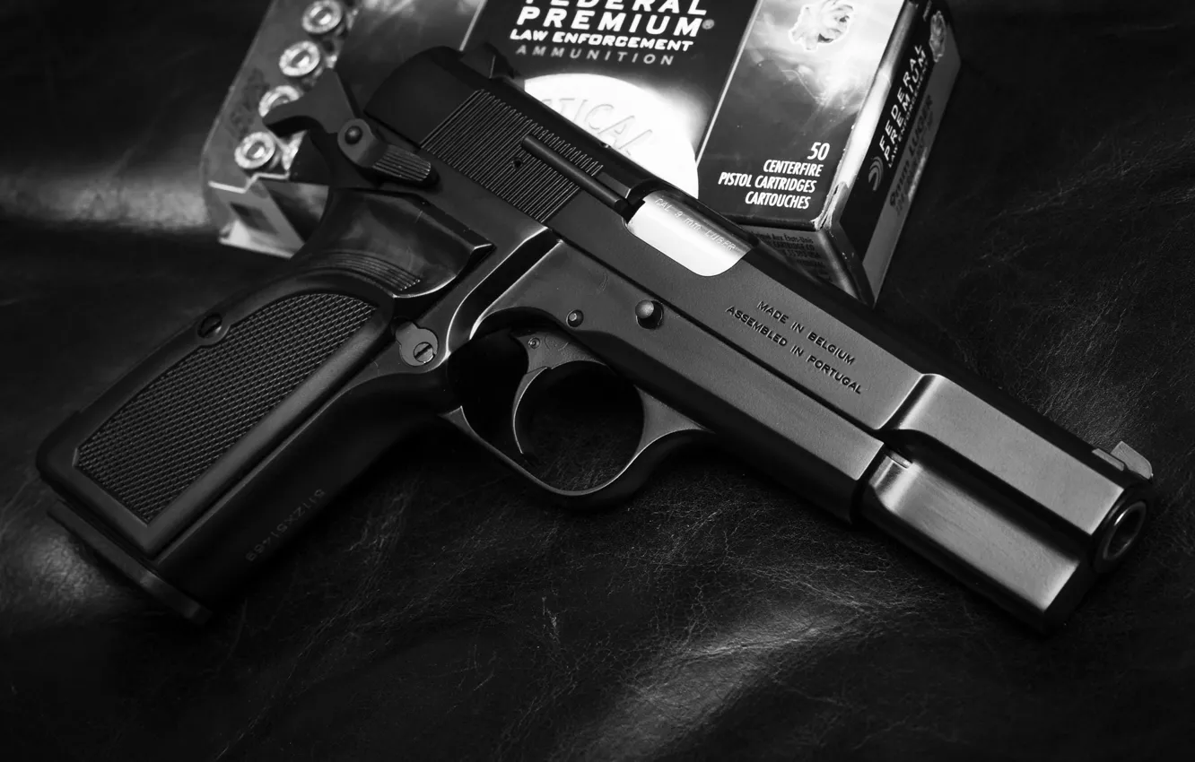 Фото обои пистолет, оружие, Браунинг, полуавтоматический
