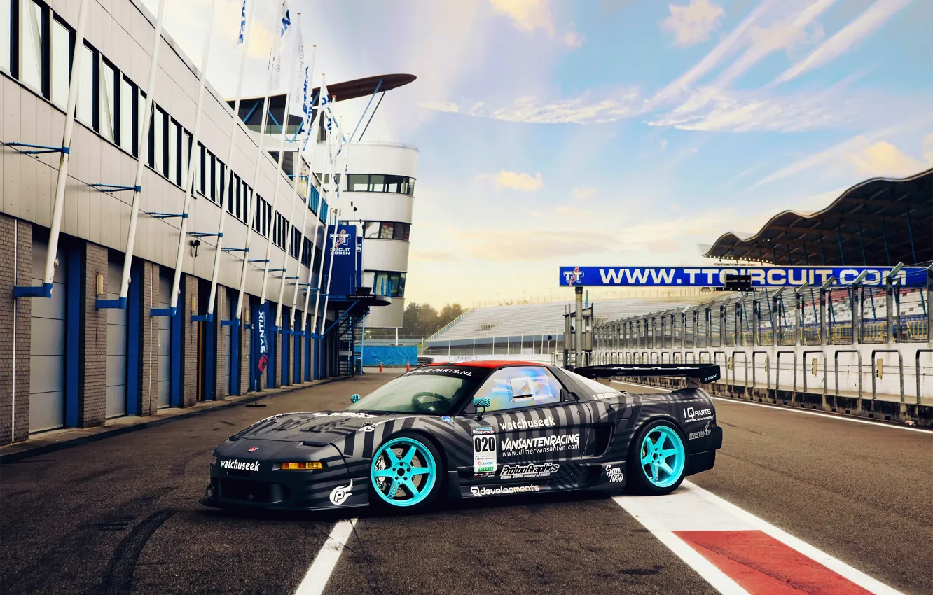 Фото обои Honda, NSX, Time Attack Racecar