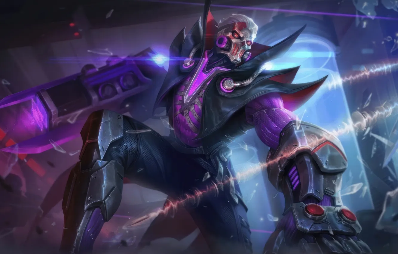 Фото обои Art, Skin, Roger, Mobile Legends, Mobile Legends Bang Bang, MLBB, Cyborg Werewolf