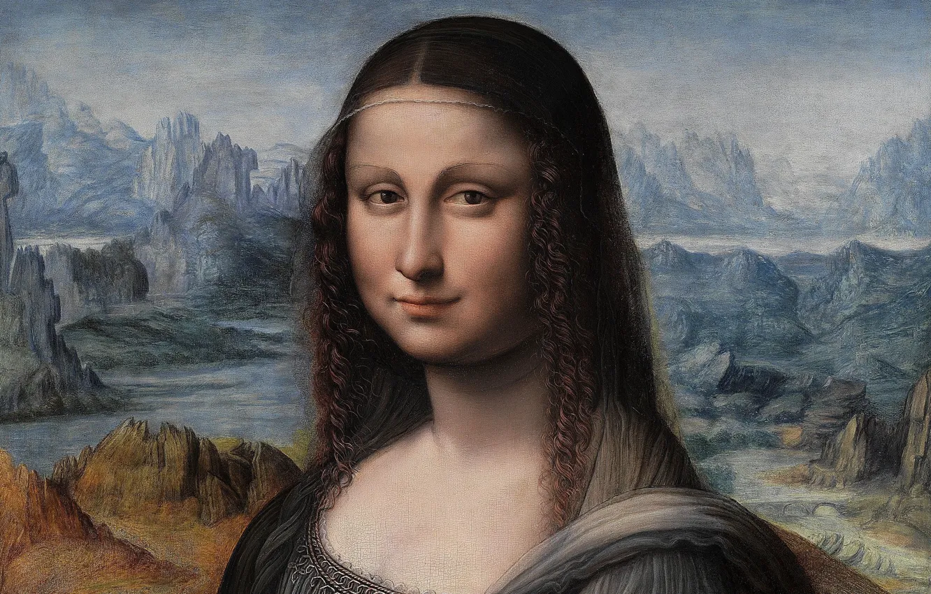 Фото обои Мона Лиза, Madrid, Мадрид, Mona Lisa, Museo del Prado, Национальный музей Прадо, oil on walnut …