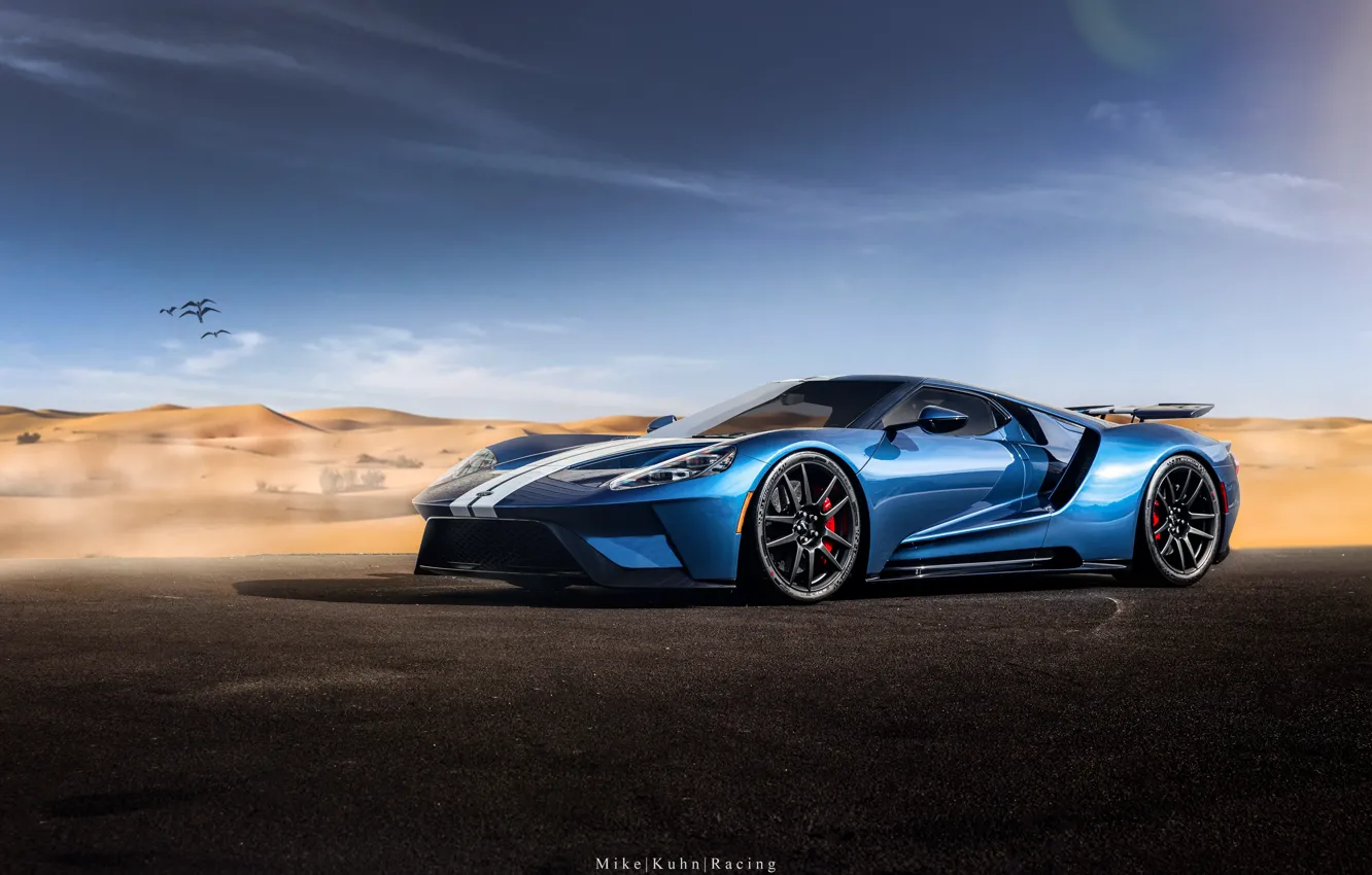Фото обои Ford, суперкар, Ford GT, Mike Kuhn, by Mike Kuhn