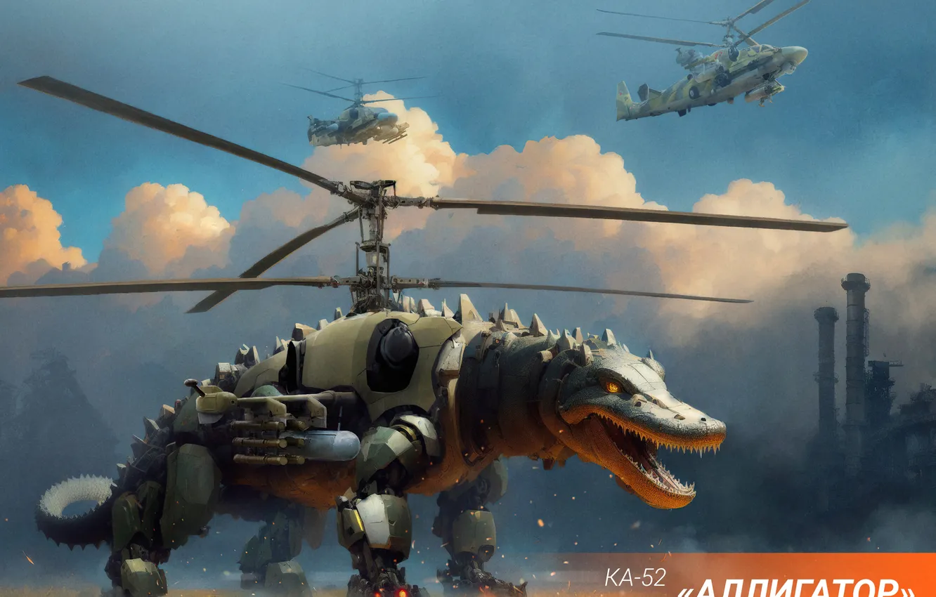 Фото обои military, helicopter, Alligator, Ka-52