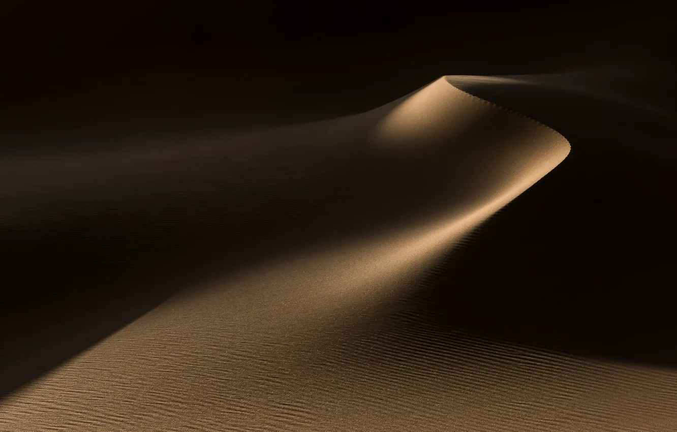 Фото обои песок, свет, природа, пустыня, дюны, тени