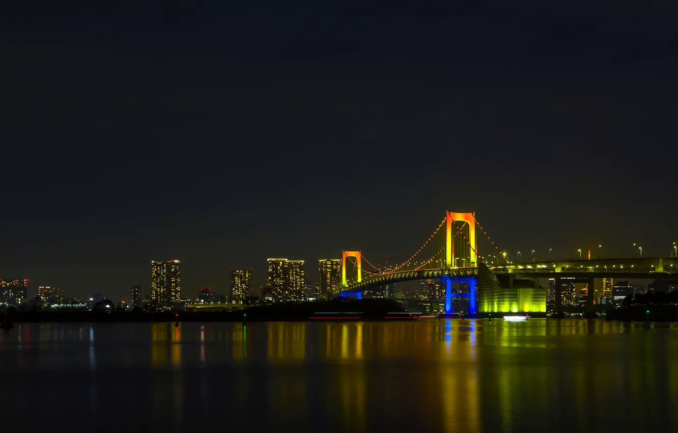 Фото обои Tokyo, Japan, Rainbow Bridge