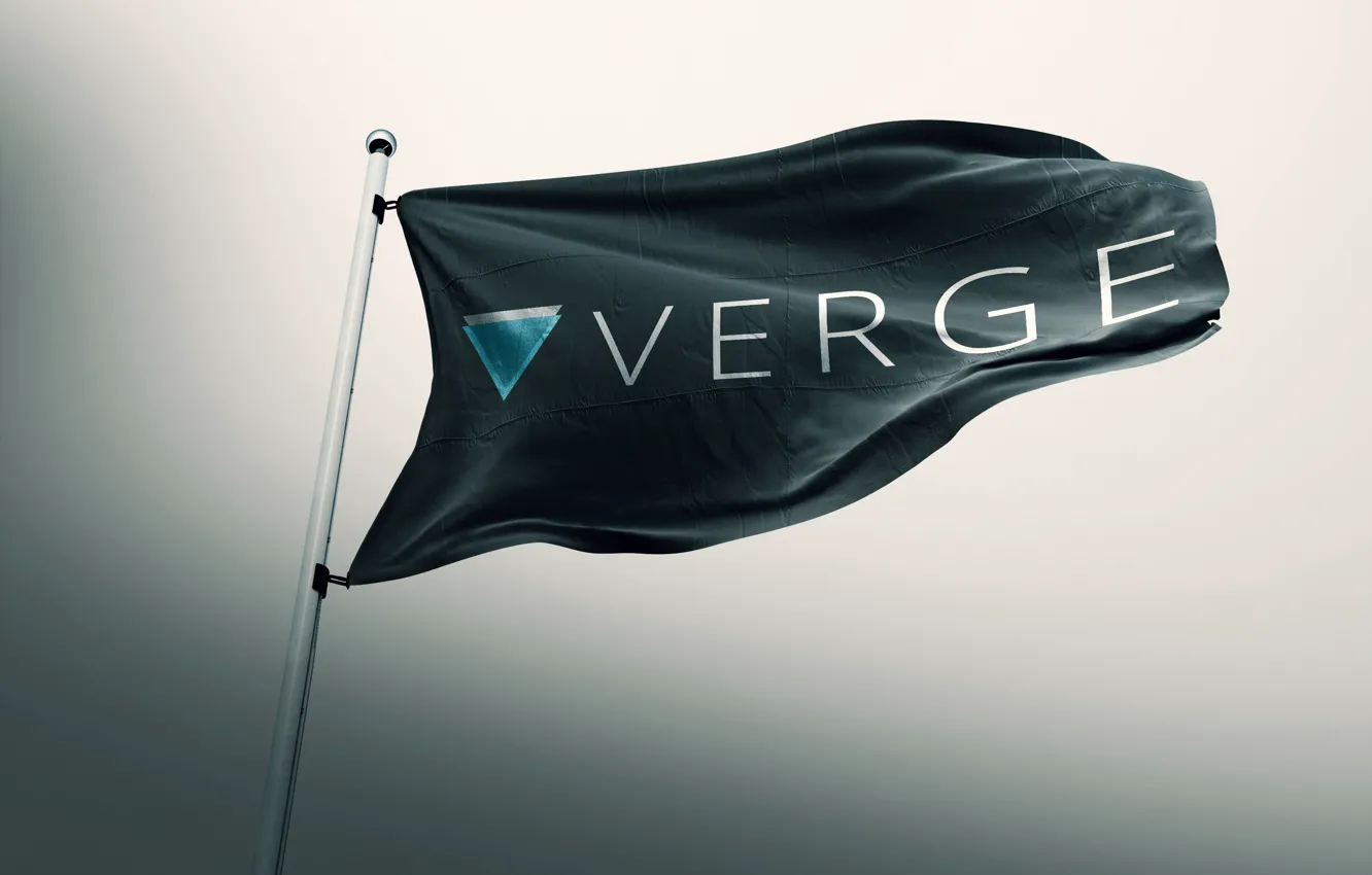 Фото обои флаг, flag, криптовалюта, cryptocurrency, verge, xvg
