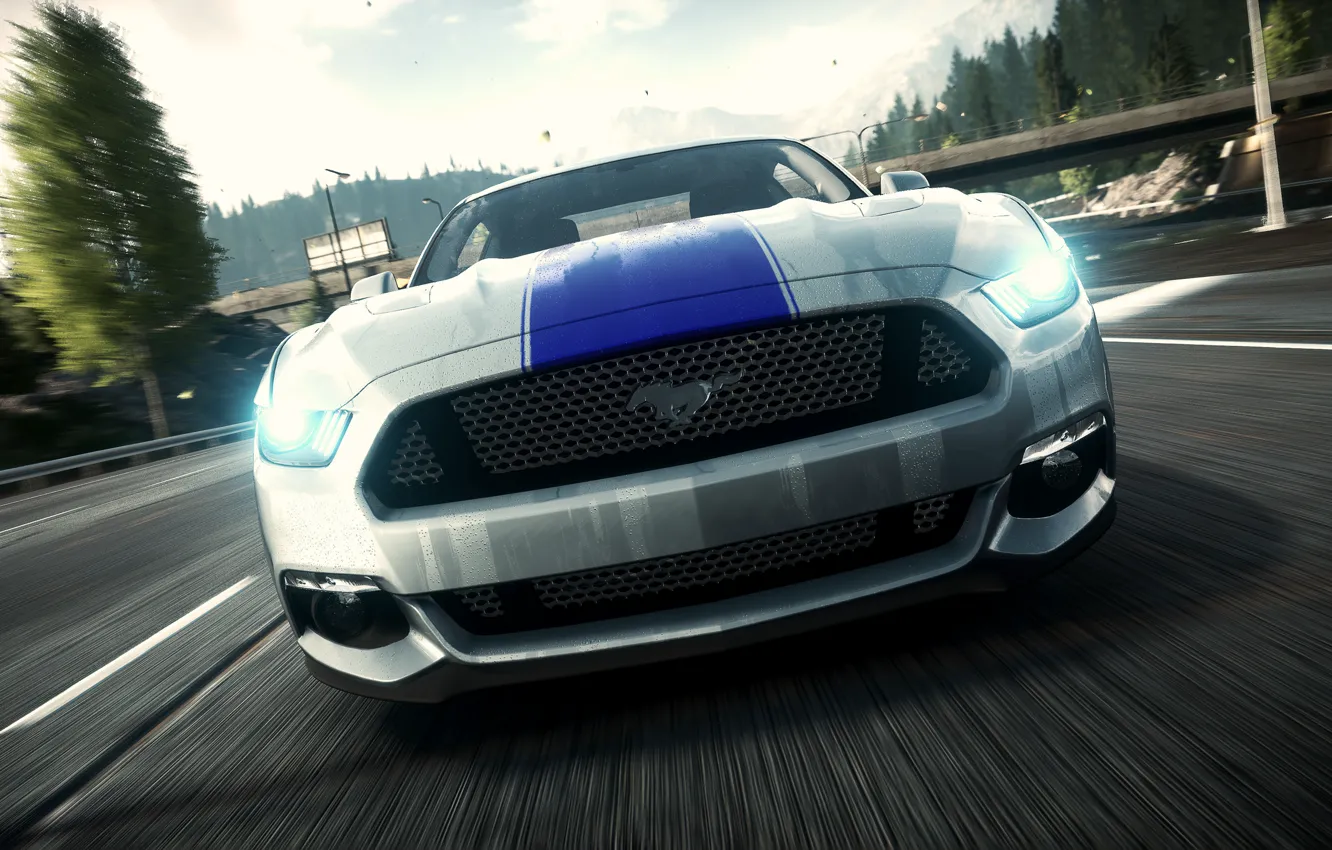 Фото обои Mustang, Ford, Need for Speed, nfs, 2013, Rivals, 2015, NFSR