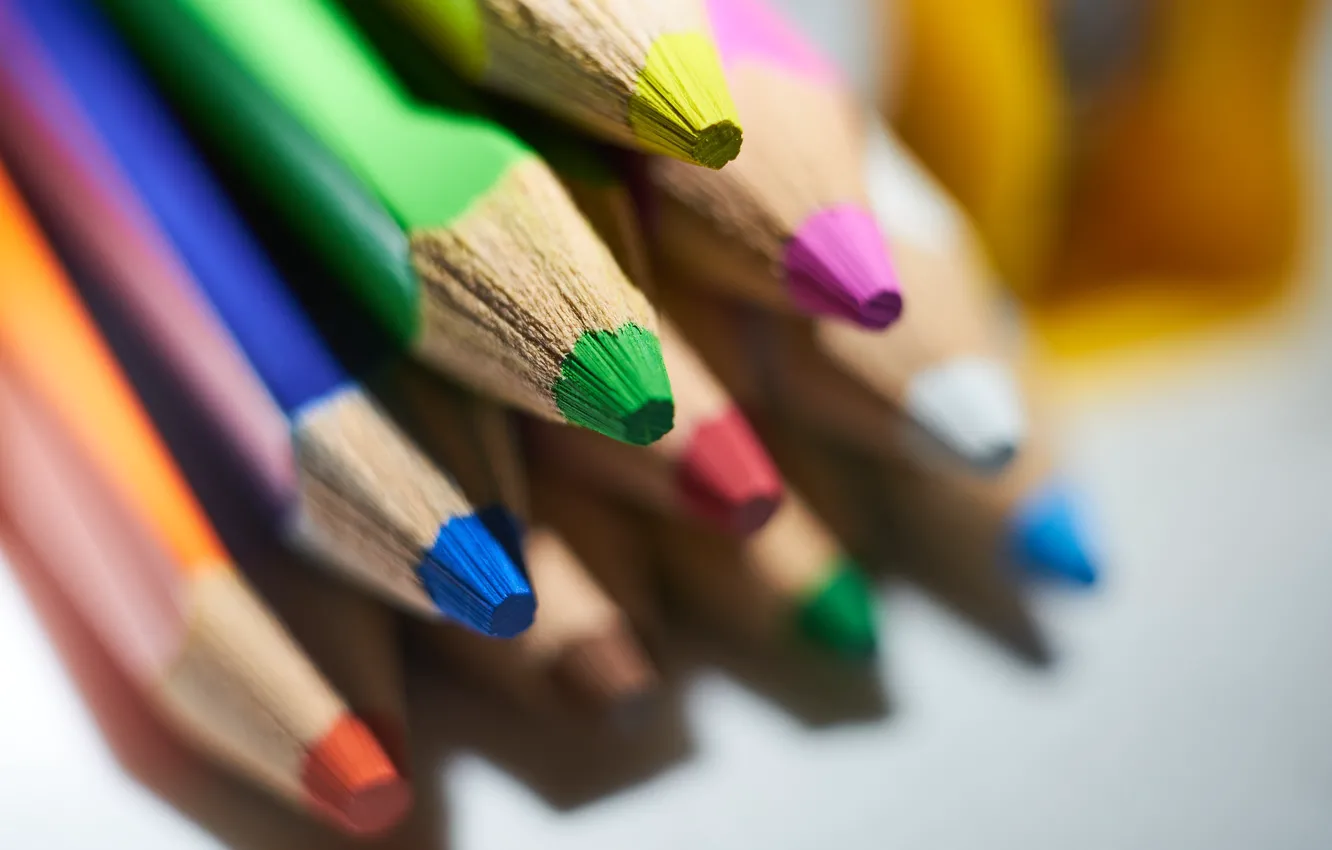Фото обои colorful, pencils, tip