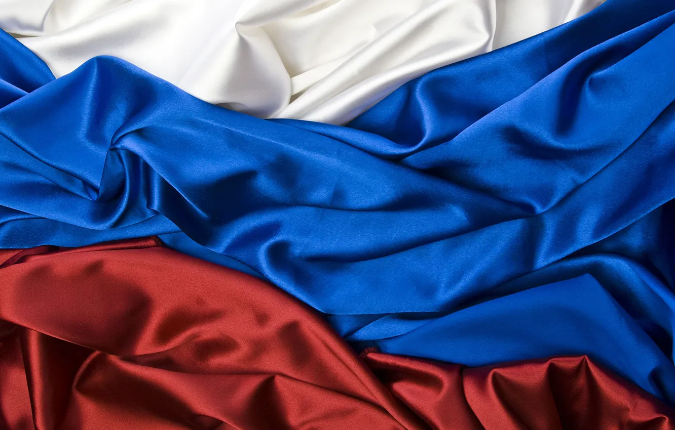 Фото обои текстура, флаг, ткань, россия, текстуры, russia