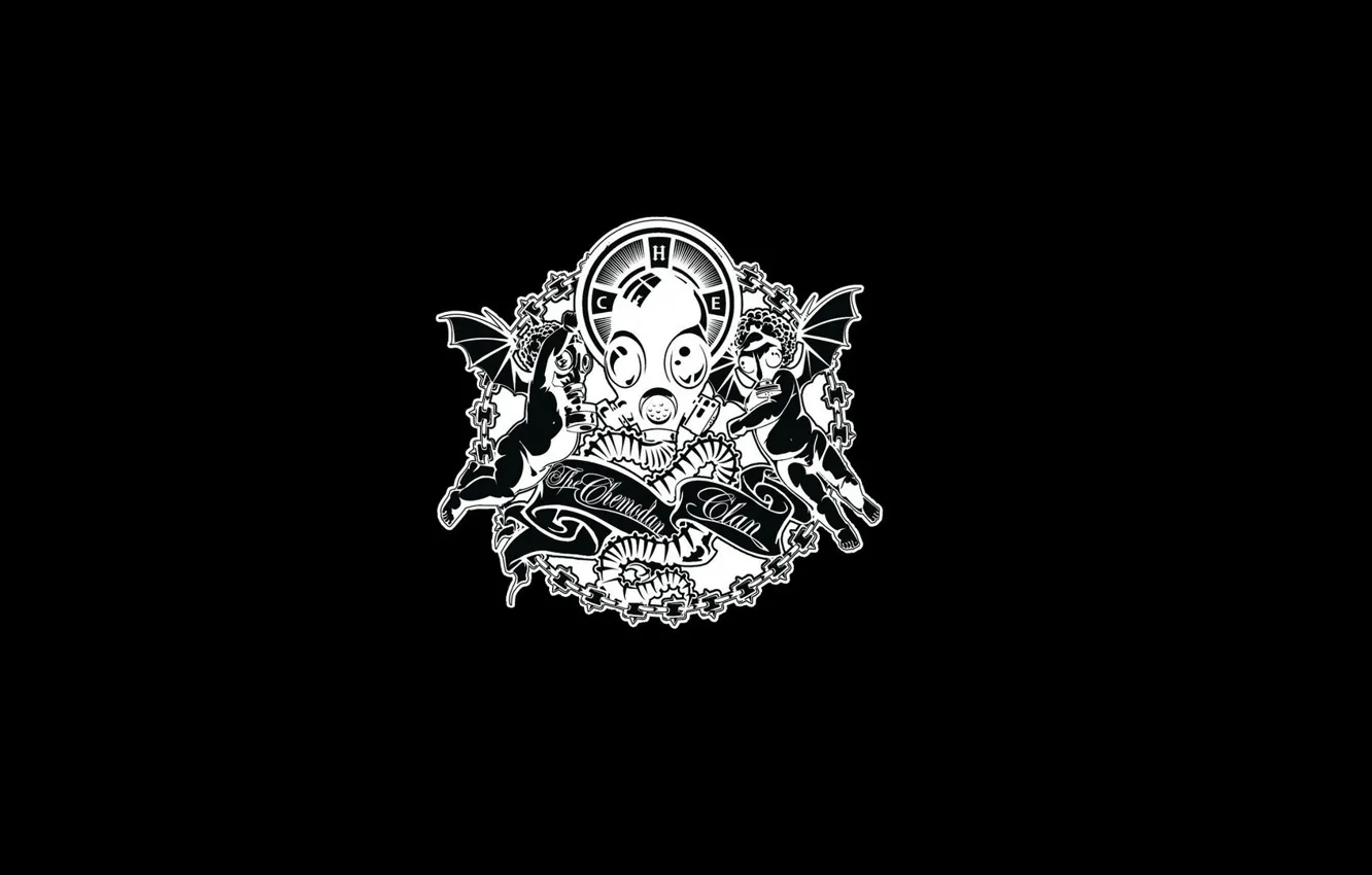 Фото обои музыка, минимализм, логотип, music, лого, противогаз, hip-hop, russian rap