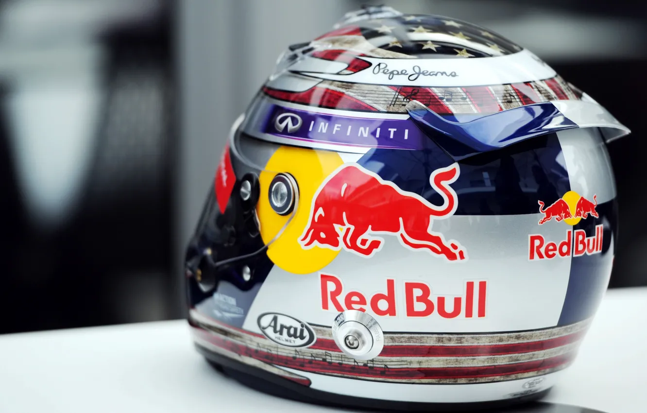 Фото обои Шлем, Formula 1, Vettel, Helmet, Sebastian
