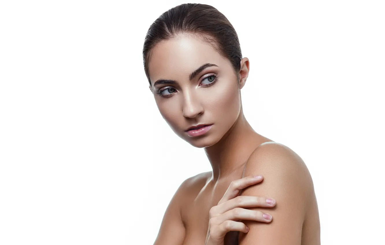 Фото обои лицо, фон, модель, Anna