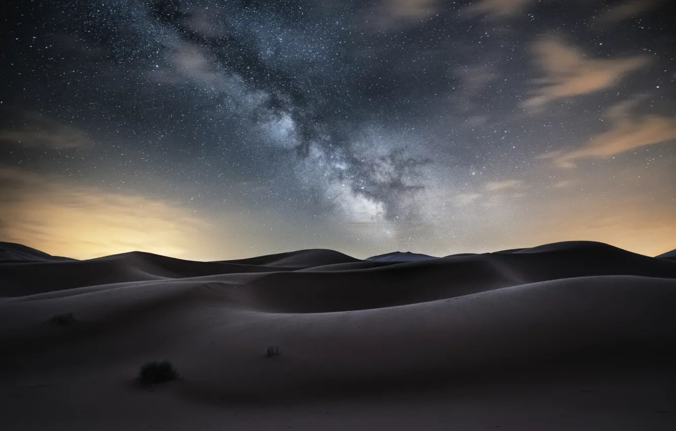 Фото обои пустыня, Млечный путь, desert, milky way