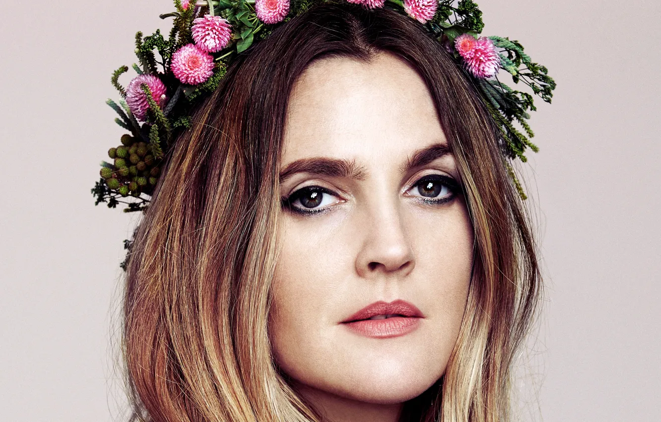 Фото обои портрет, актриса, Drew Barrymore