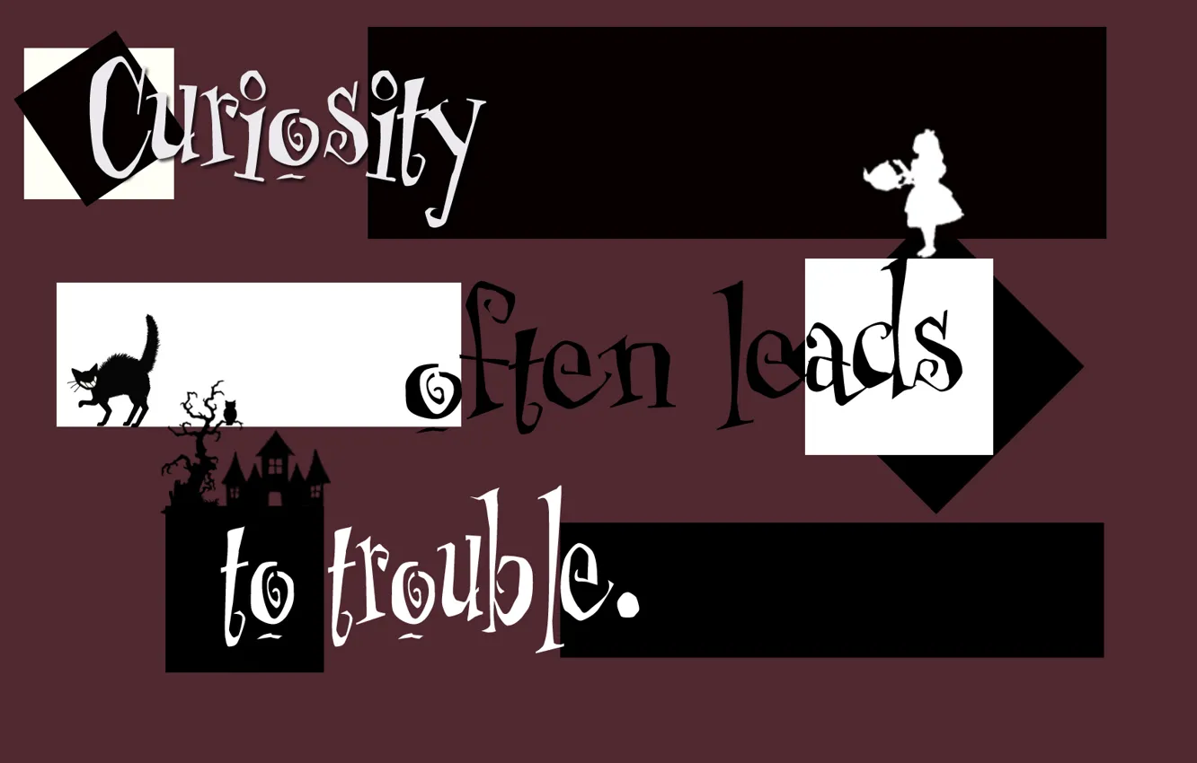 Фото обои буквы, Алиса, цитата, Alise in wonderland, страна чудес