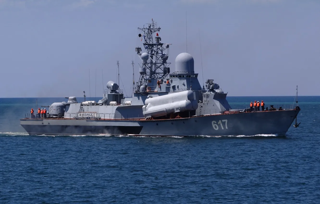 Фото обои ВМФ, Черное море, МРК, Черноморский Флот, ракетный корабль, &ampquot;Мираж&ampquot;