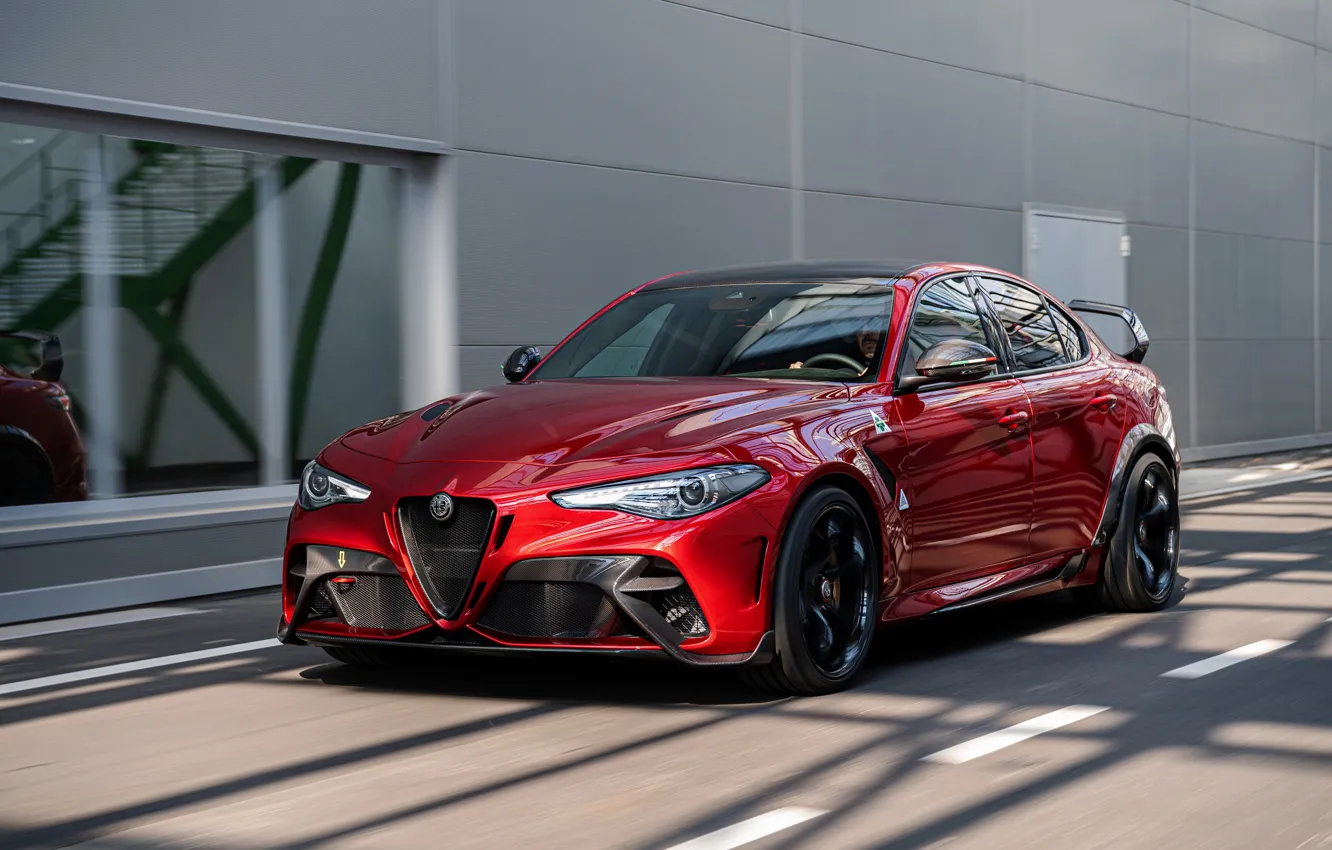 Фото обои Alfa Romeo, седан, Giulia, GTAm, 2020