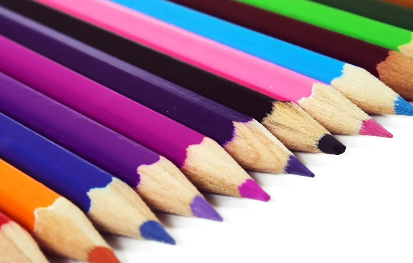 Фото обои настроения, цветные, карандаши