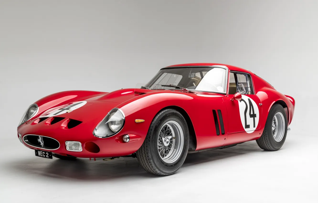Фото обои ретро, спорт, Ferrari, родстер, GTO, 1963, 250