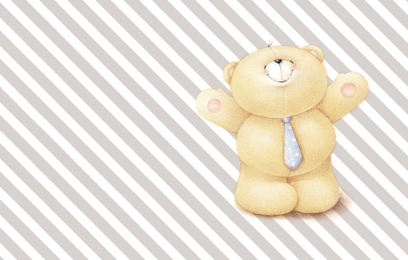 Фото обои настроение, арт, мишка, галстук, папа, детская, деловой, Forever Friends Deckchair bear
