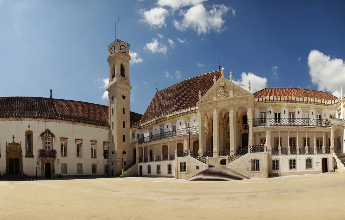 Фото обои Португалия, Portugal, Coimbra, Коимбрский университет, Коимбра, University of Coimbra