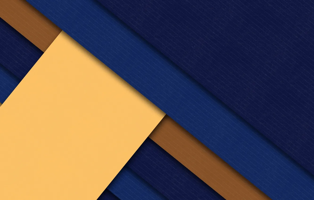Фото обои синий, желтый, полосы, геометрия, коричневый, design, color, material