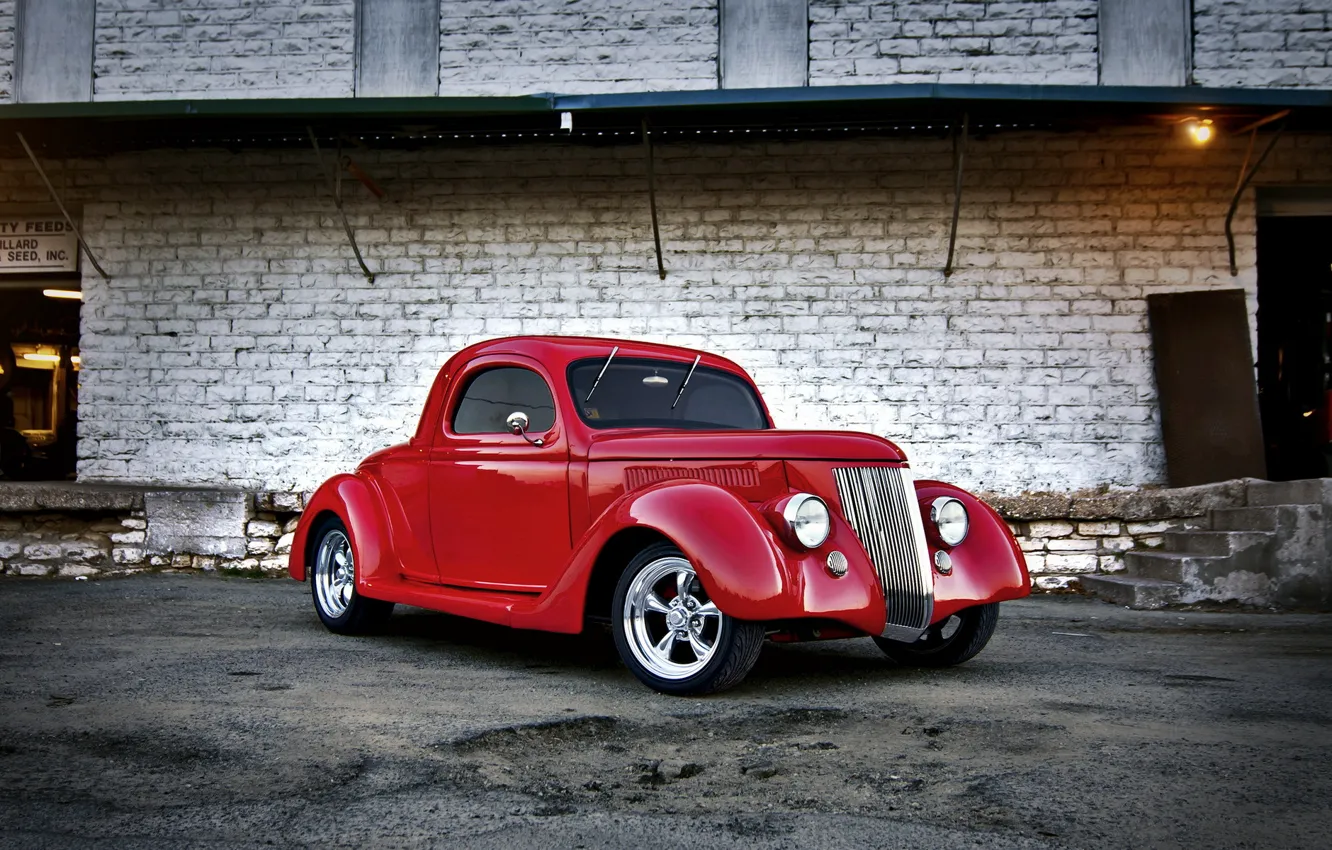 Фото обои машина, фон, ford, hot rod, 1936