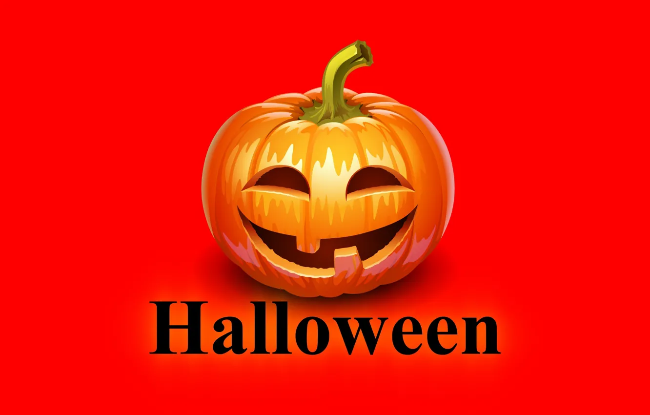 Фото обои праздник, надпись, обои, Halloween, тыква, хэллоуин, картинка, красный фон