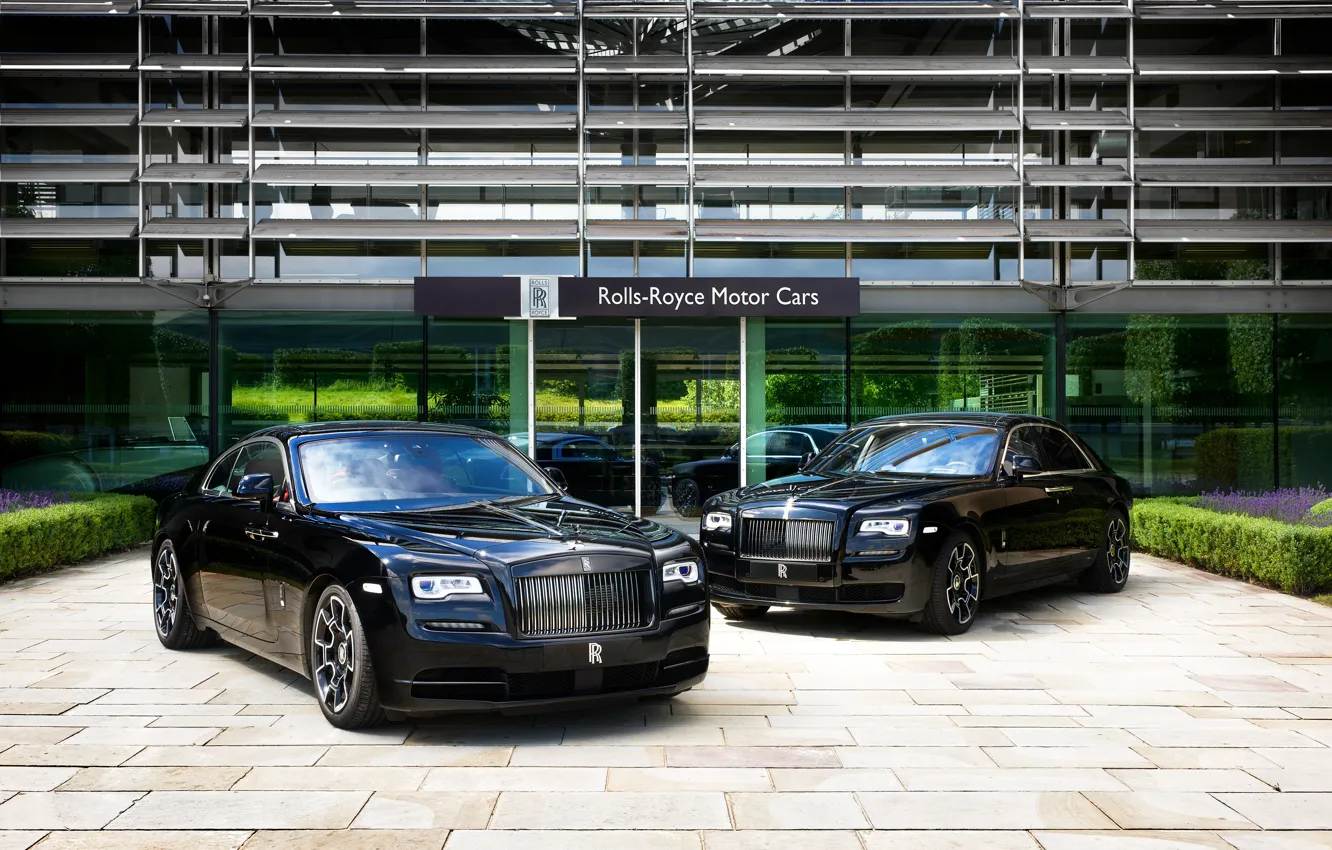 Фото обои авто, черный, Rolls-Royce, black, шикарный, Роллс-Ройс, metallic