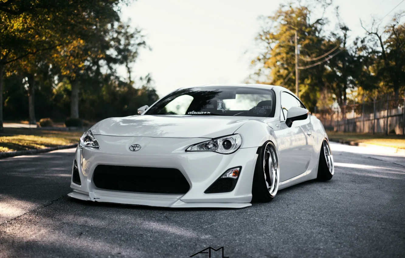 Фото обои white, subaru, japan, toyota, jdm, tuning, low, brz