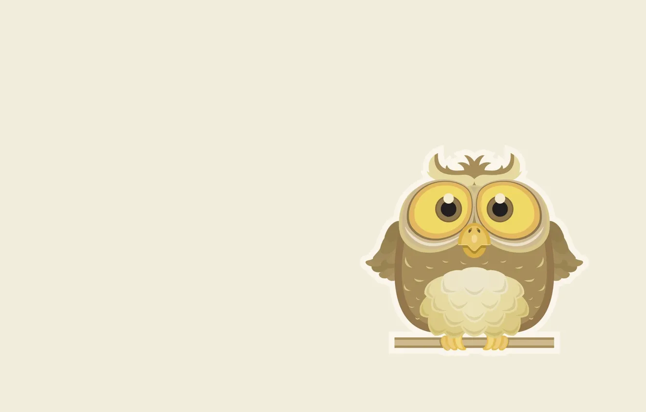 Фото обои сова, арт, Owl, детская
