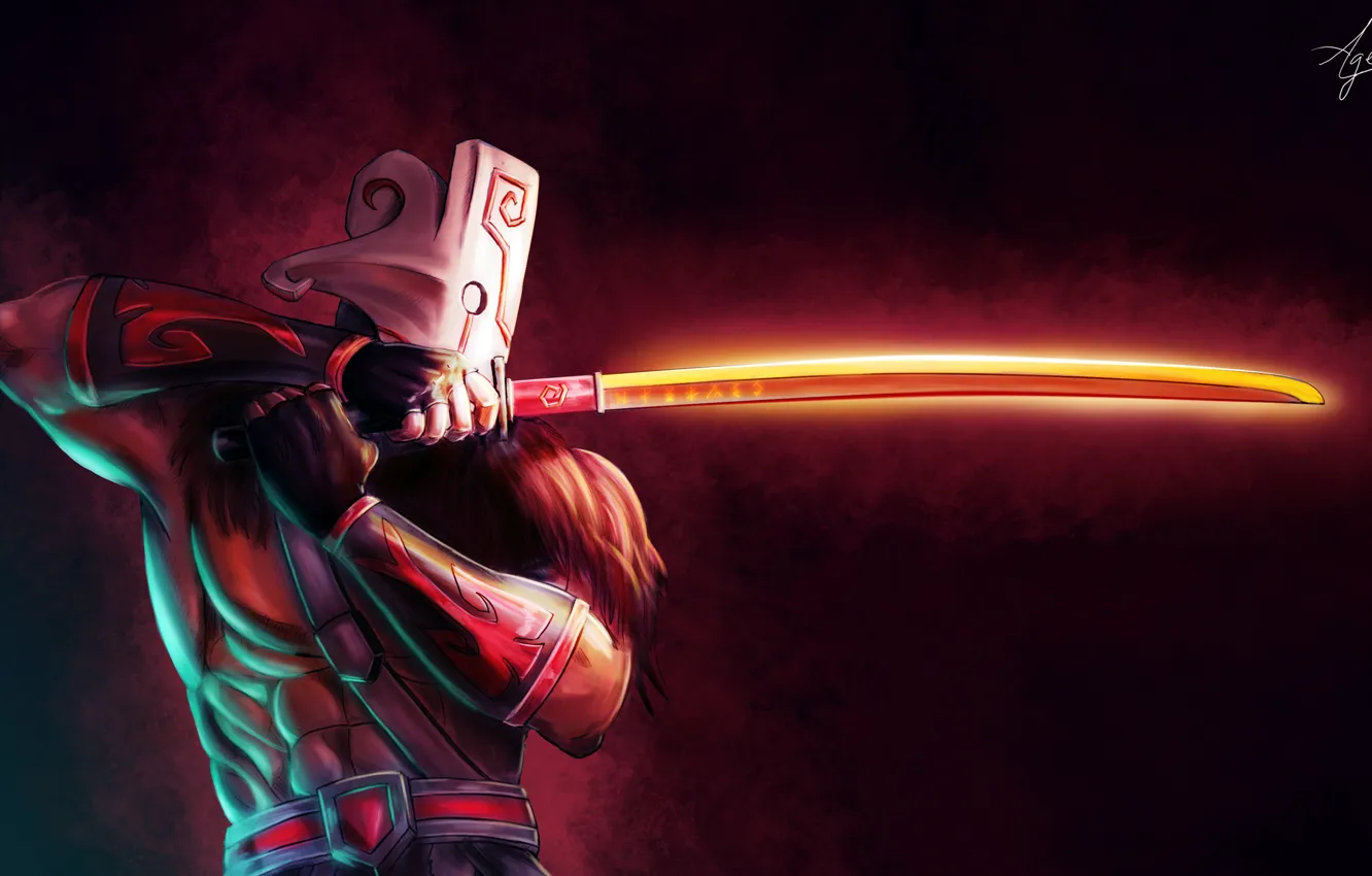 Фото обои Art, Valve, Dota 2, Juggernaut, Healing Ward, Blade Fury, Omnislash, Blade Dance