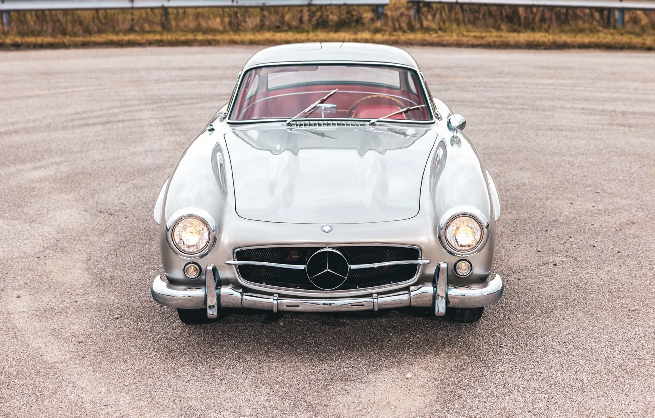 Фото обои Mercedes-Benz, 300SL, 1955, Mercedes-Benz 300 SL, Gullwing