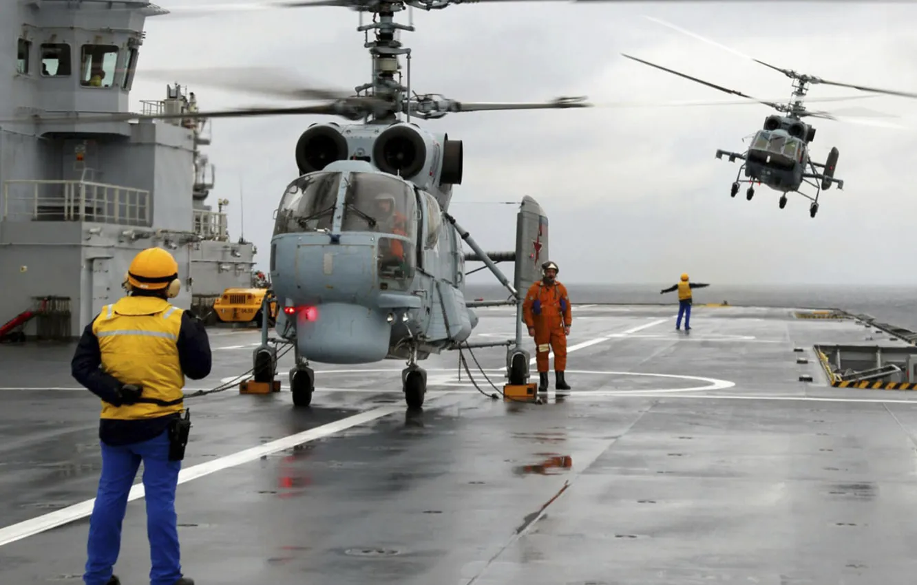 Фото обои ВМФ России, Ка-27, Ка-29, палубные вертолёты