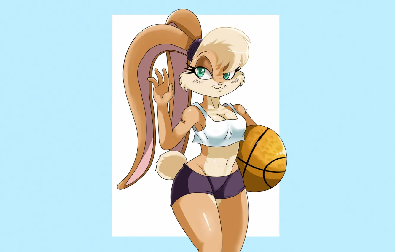 Фото обои Арт, Мультфильм, Lola, Looney Tunes, Lola Bunny, Лола Банни