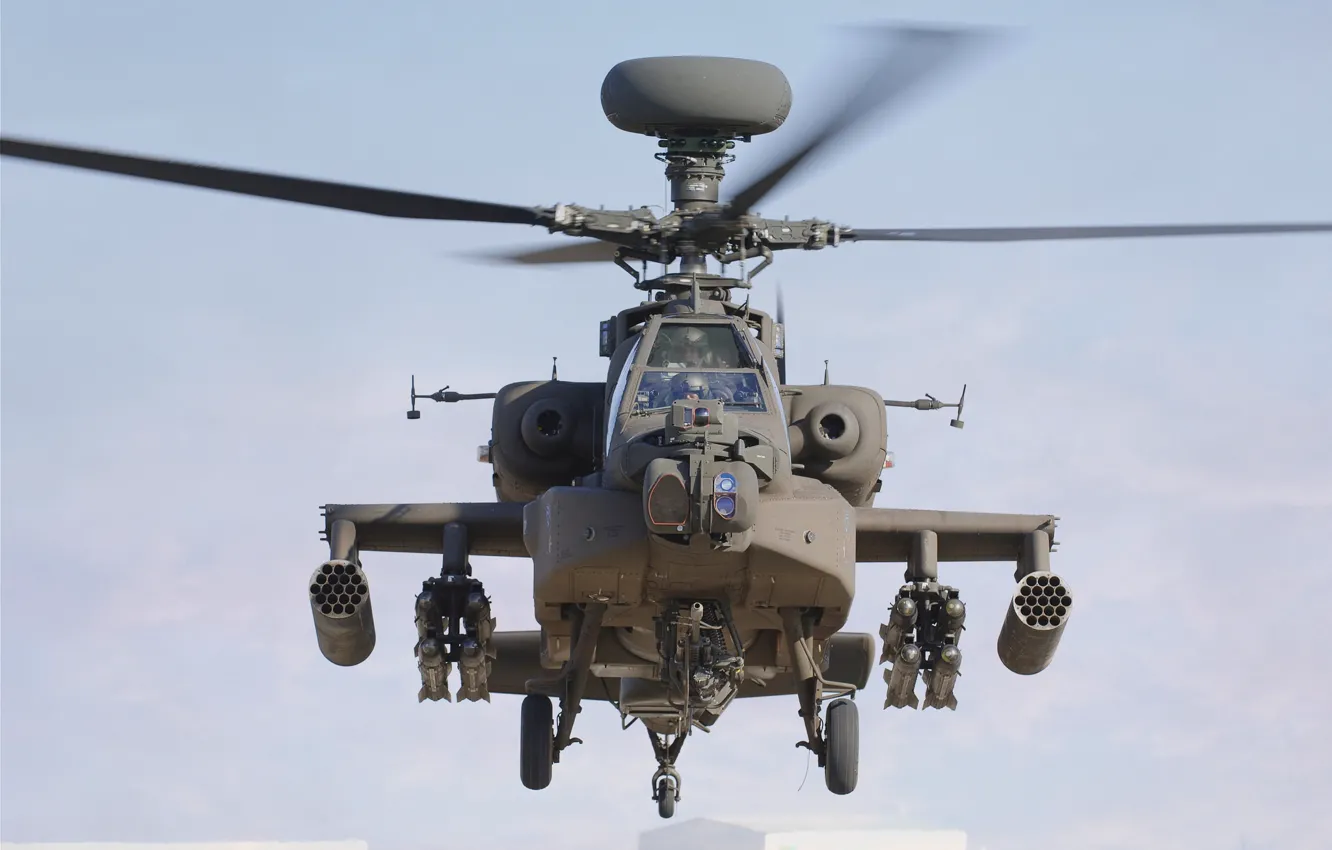 Фото обои вертолёт, Apache, AH-64D, ударный, «Апач»