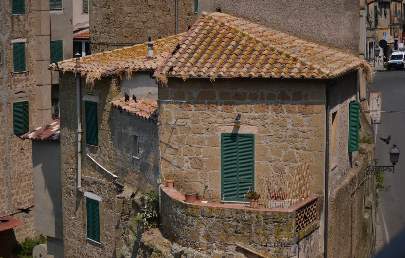 Фото обои Дома, Италия, Здания, Italy, Тоскана, Italia, Toscana, Tuscany