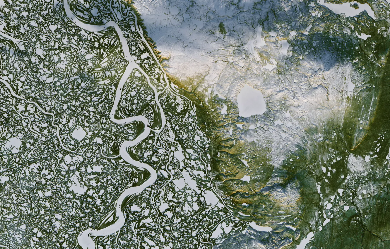 Фото обои Canada, Delta, Mackenzie River