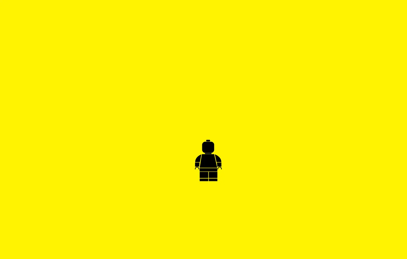 Фото обои black, yellow, Lego