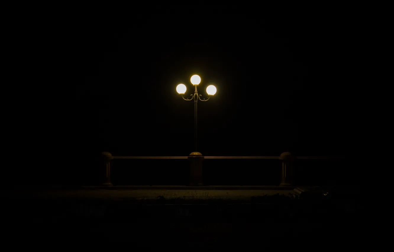 Фото обои свет, ночь, улица, минимализм, фонарь, minimalism, night, lamp