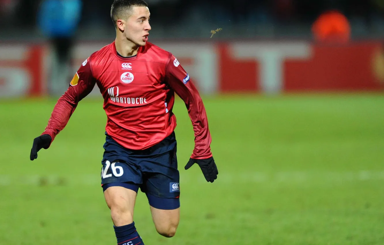 Фото обои футбол, Eden Hazard, losc
