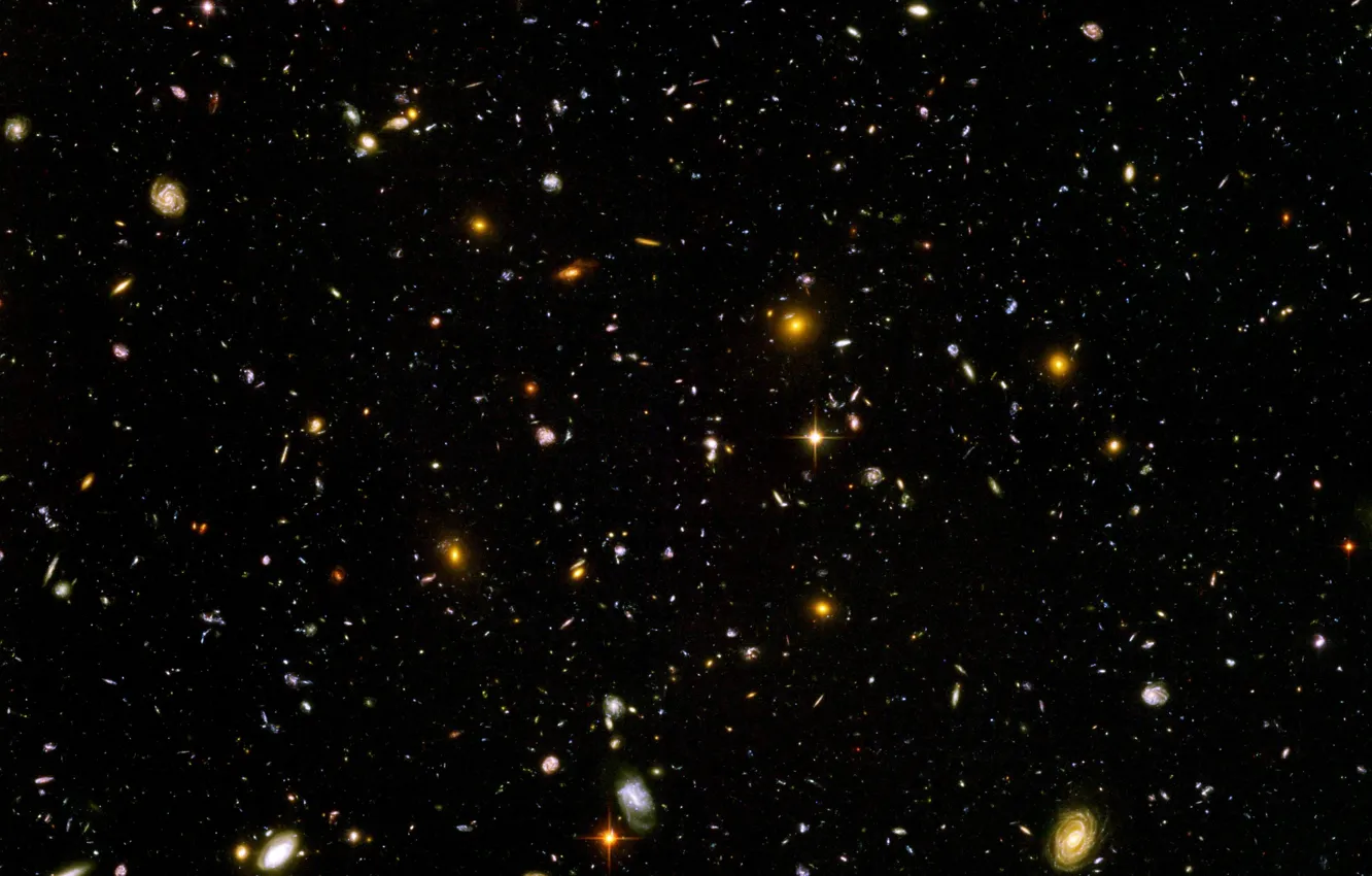 Фото обои ultra, Hubble, deep, field