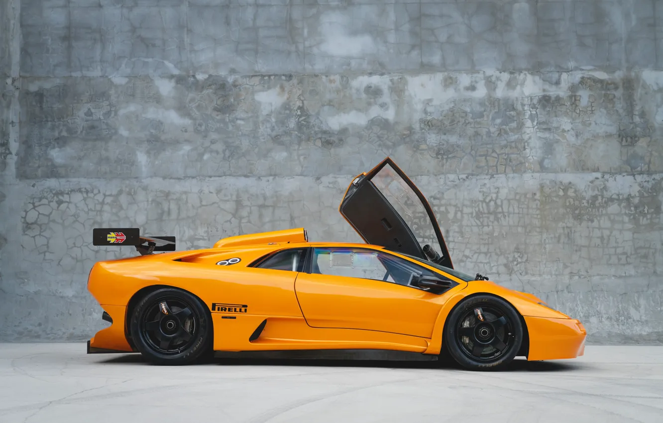 Фото обои Lamborghini, вид сбоку, Diablo, Lamborghini Diablo GT2