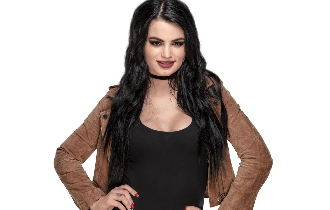 Фото обои поза, макияж, куртка, рестлер, hair, WWE, Paige, Пэйдж