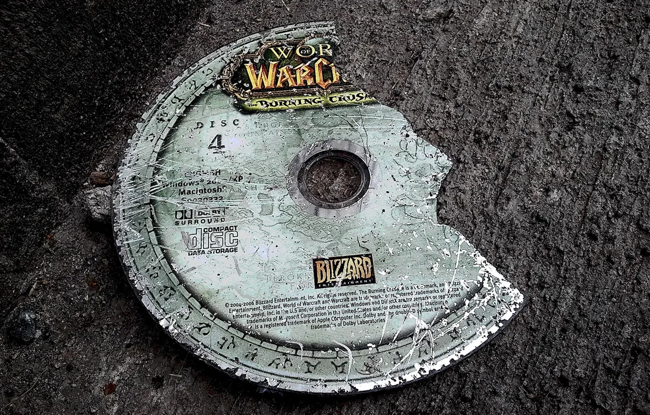 Фото обои World of Warcraft, broken, Dvd