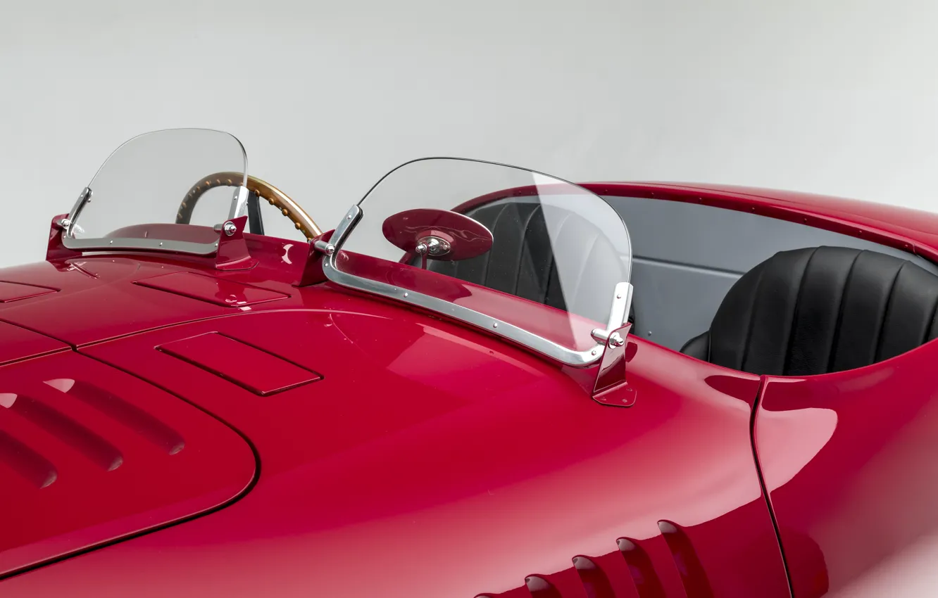Фото обои Ferrari, Classic, Руль, 1947, Classic car, Sports car, Спортивный автомобиль, Ferrari 125 Sport